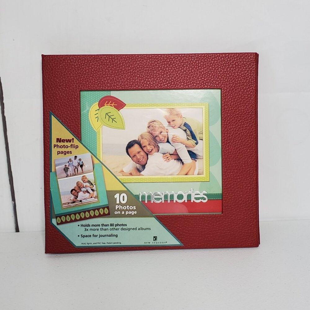 New Seasons Photo Scrapbook Keepsake Pebbled Album